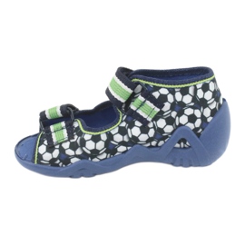 Scarpe da bambino Befado verde 250P078 bianco blu navy 1