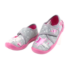 Scarpe per bambini Befado 122X002 rosa grigio 3
