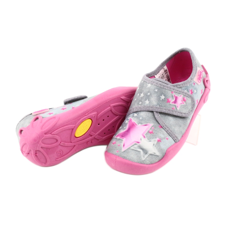 Scarpe per bambini Befado 122X002 rosa grigio 4