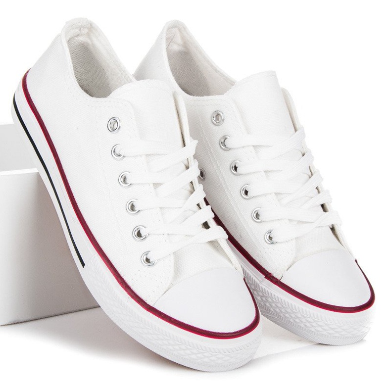 SHELOVET Scarpe da ginnastica bianche bianca 1