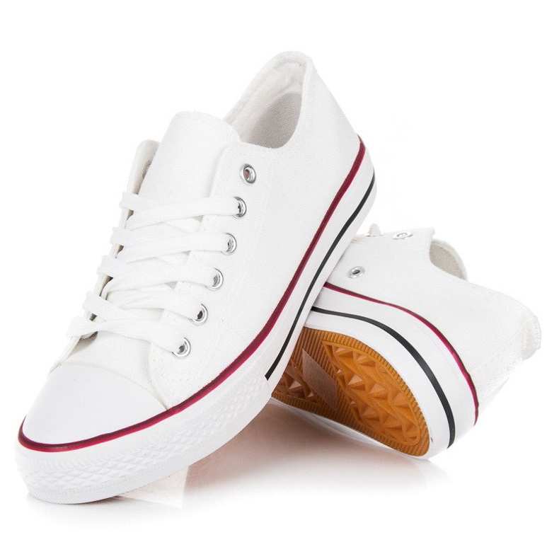 SHELOVET Scarpe da ginnastica bianche bianco 2