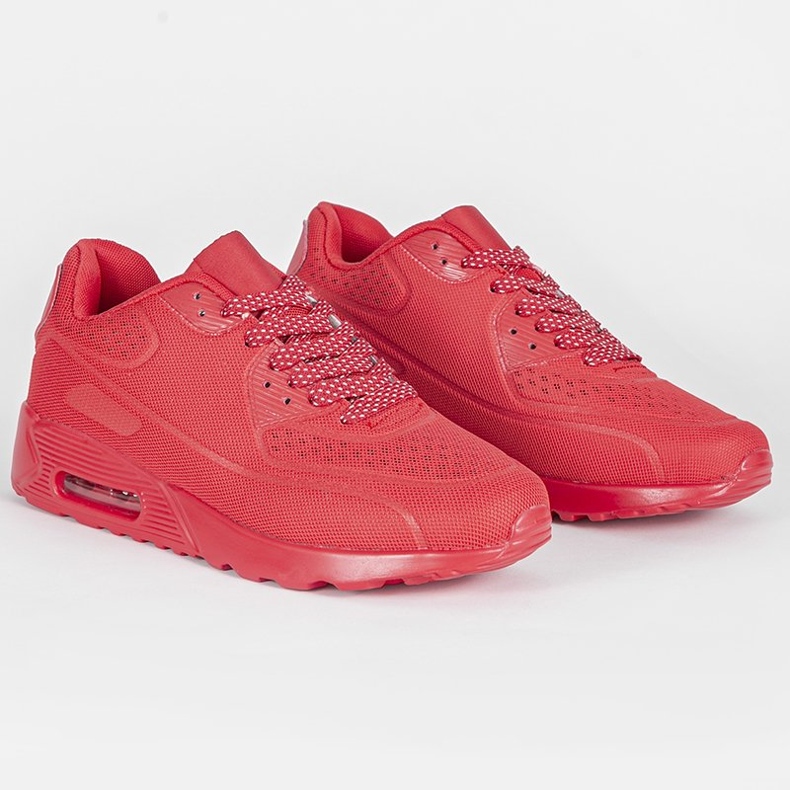 Scarpe sportive rosse da uomo 5586-4 rosso 1