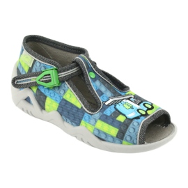 Scarpe per bambini Befado 217P104 blu grigio verde 2