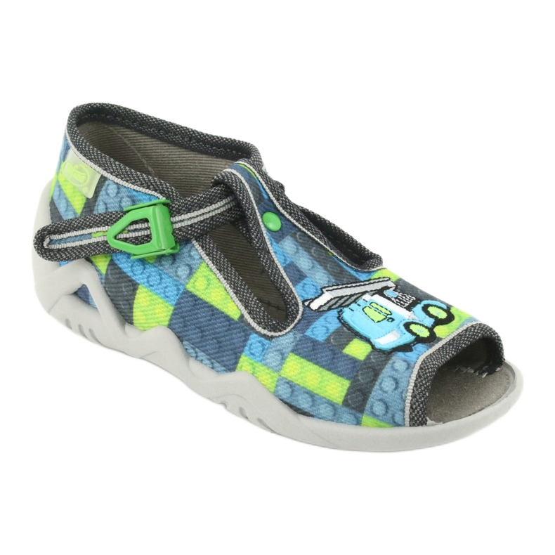 Scarpe per bambini Befado 217P104 blu grigio verde 2