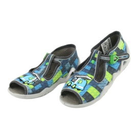 Scarpe per bambini Befado 217P104 blu grigio verde 4