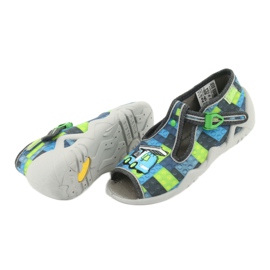 Scarpe per bambini Befado 217P104 blu grigio verde 5