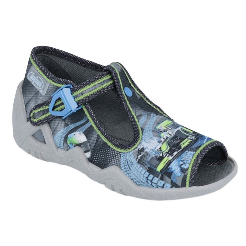 Scarpe per bambini Befado 217P102 blu grigio verde 1