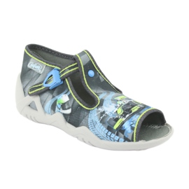 Scarpe per bambini Befado 217P102 blu grigio verde 2