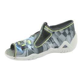 Scarpe per bambini Befado 217P102 blu grigio verde 3