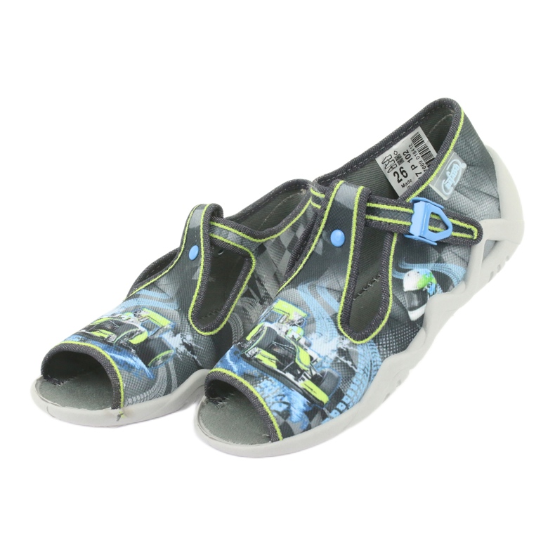 Scarpe per bambini Befado 217P102 blu grigio verde 4