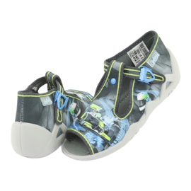 Scarpe per bambini Befado 217P102 blu grigio verde 5
