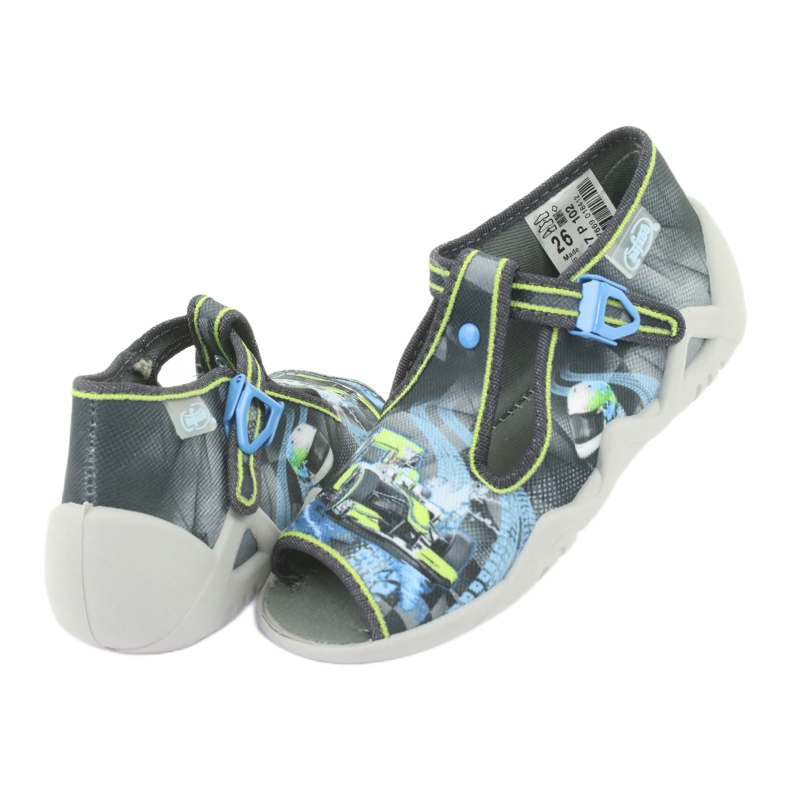 Scarpe per bambini Befado 217P102 blu grigio verde 5