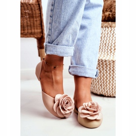 LU BOO Ballerine in gomma Meliski Flowers Beige Esther 2