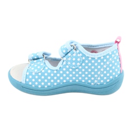 American Club Scarpe per bambini pantofole sandali cuori americani TEN20 bianco blu rosa 1