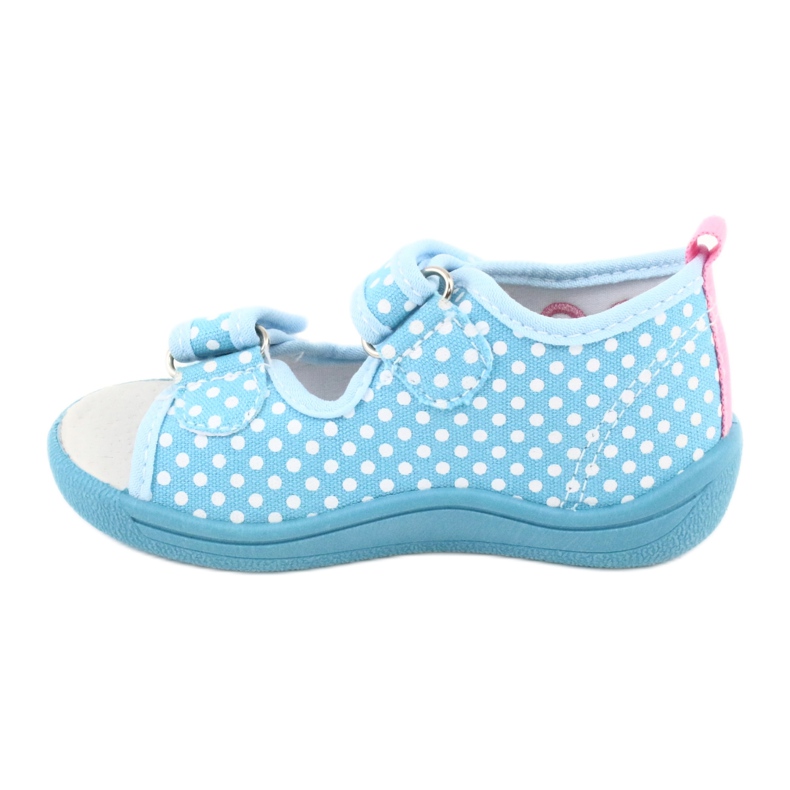 American Club Scarpe per bambini pantofole sandali cuori americani TEN20 bianco blu rosa 1