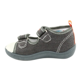 American Club Sandali americani, scarpe per bambini, inserto in pelle TEN46, grigio 1