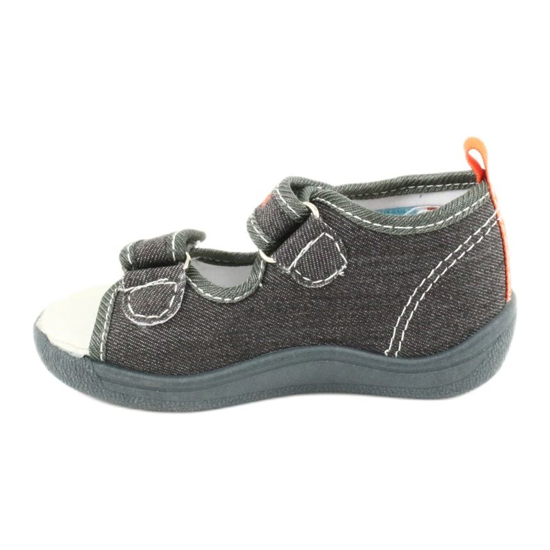American Club Sandali americani, scarpe per bambini, inserto in pelle TEN46, grigio 1