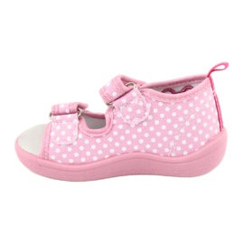 American Club Scarpe per bambini pantofole sandali cuori americani TEN20 bianco rosa 4