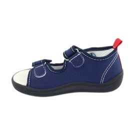 American Club Sandali ragazzi americani TEN27 pantofole a palla blu navy 1