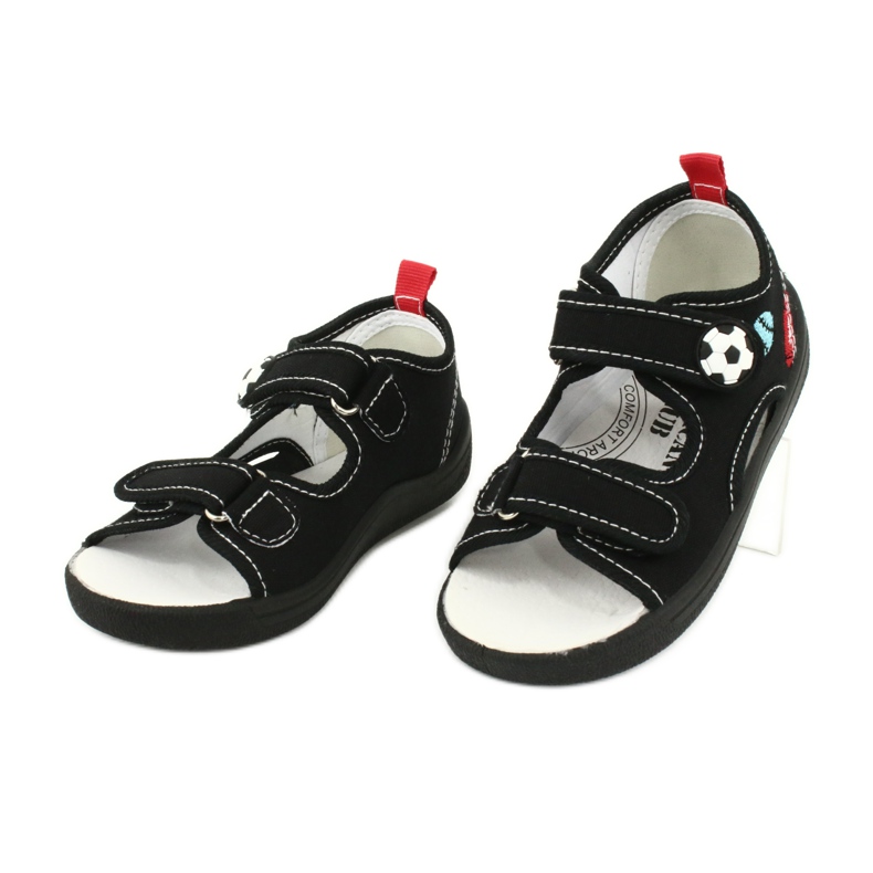 American Club Sandali ragazzi americani TEN27 pantofole a palla nero 2