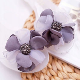 Lu Boo | Ballerine Gomma Meliski Fiori Bianco Candela incolore 3