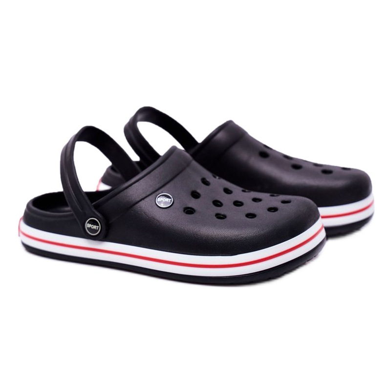 Ciabatte da uomo per la piscina Kroksy Pasipheme Black nero 2