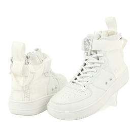 Big Star Wysokie Eco-Slopan Sneaker bianca 5
