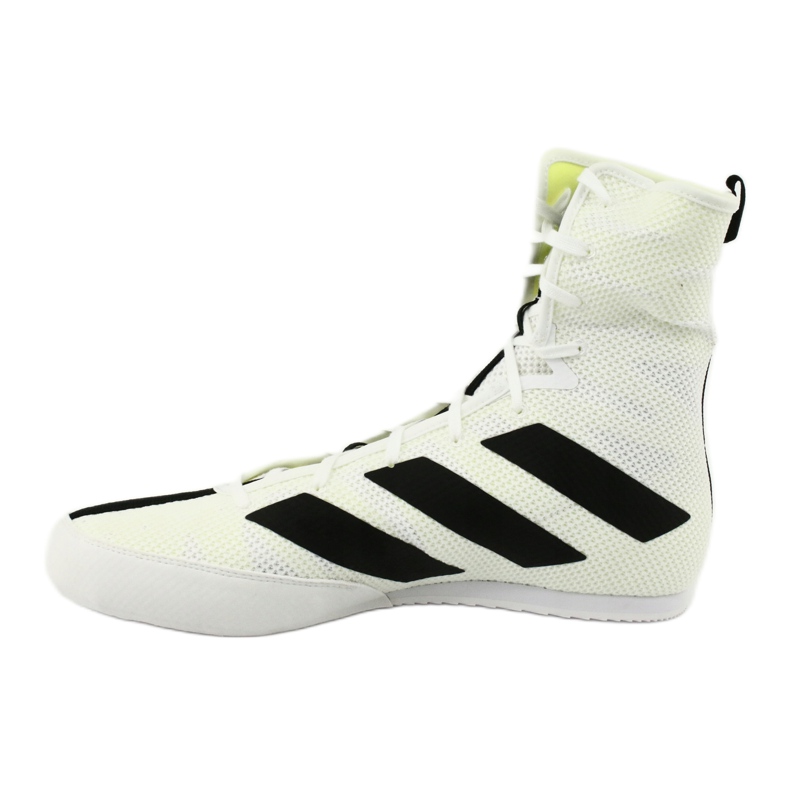 Adidas Box Hog 3 scarpe da boxe bianche bianca nero giallo 1