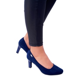 Décolleté da donna Sergio Leone Camoscio Blu Navy Orsola 2