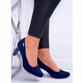 Décolleté da donna Sergio Leone Camoscio Blu Navy Orsola 3