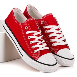 SHELOVET Scarpe da ginnastica rosse rosso 1