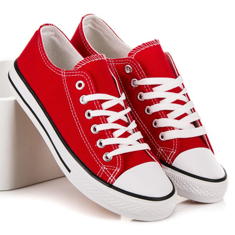 SHELOVET Scarpe da ginnastica rosse rosso 1