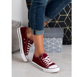 SHELOVET Sneakers bordeaux rosso 1
