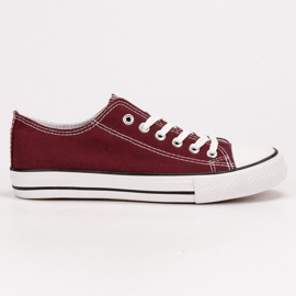 SHELOVET Sneakers bordeaux rosso 2