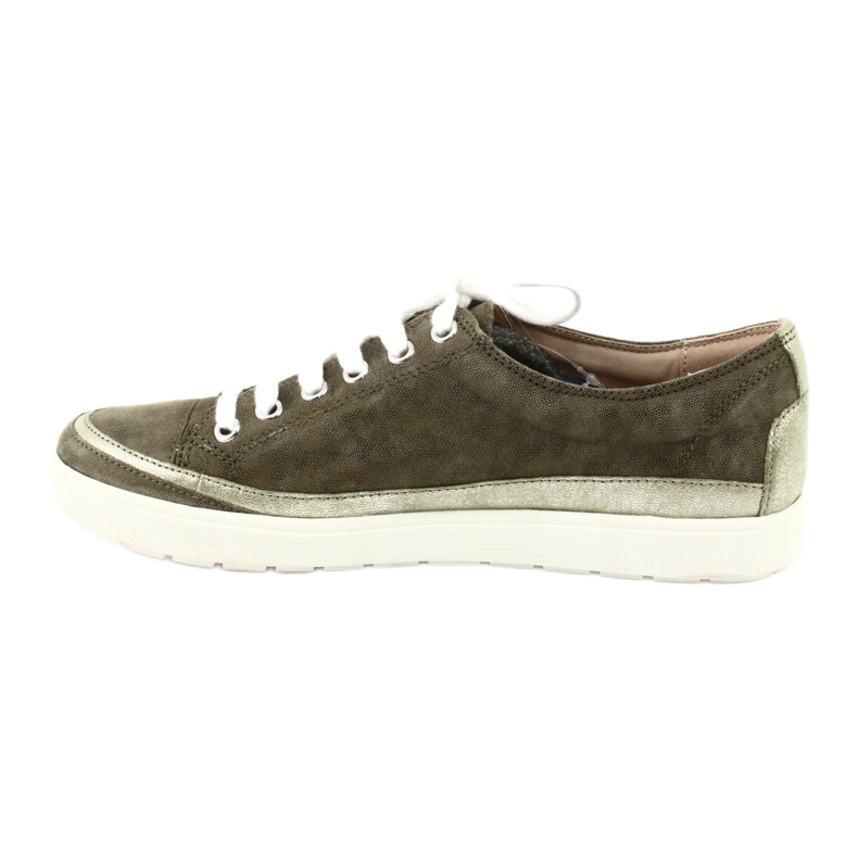 Sneakers donna in pelle Caprice 23654 verde 1