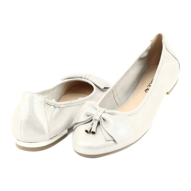 Caprice ballerine scarpe da donna 22111 argento grigio 3