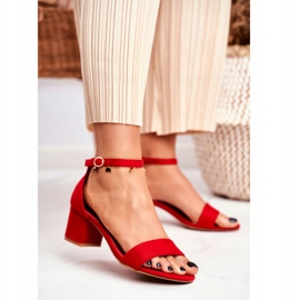 BUGO Sandali Donna Scamosciato Rosso Oh Baby! 2