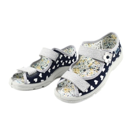 Scarpe per bambini Befado 969X148 blu navy grigio 2
