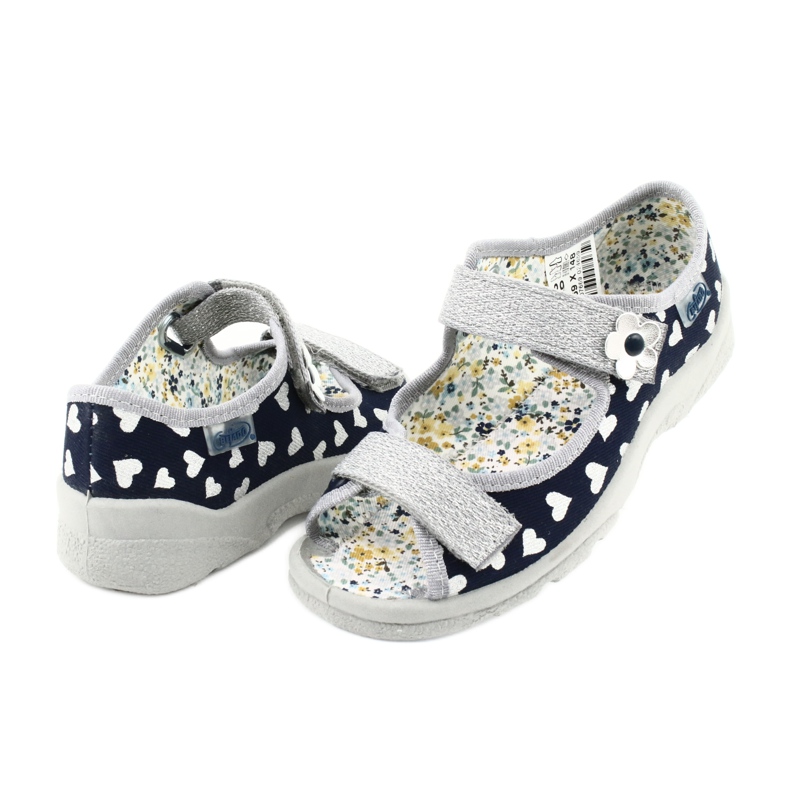 Scarpe per bambini Befado 969X148 blu navy grigio 3