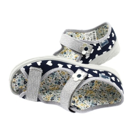 Scarpe per bambini Befado 969X148 blu navy grigio 4