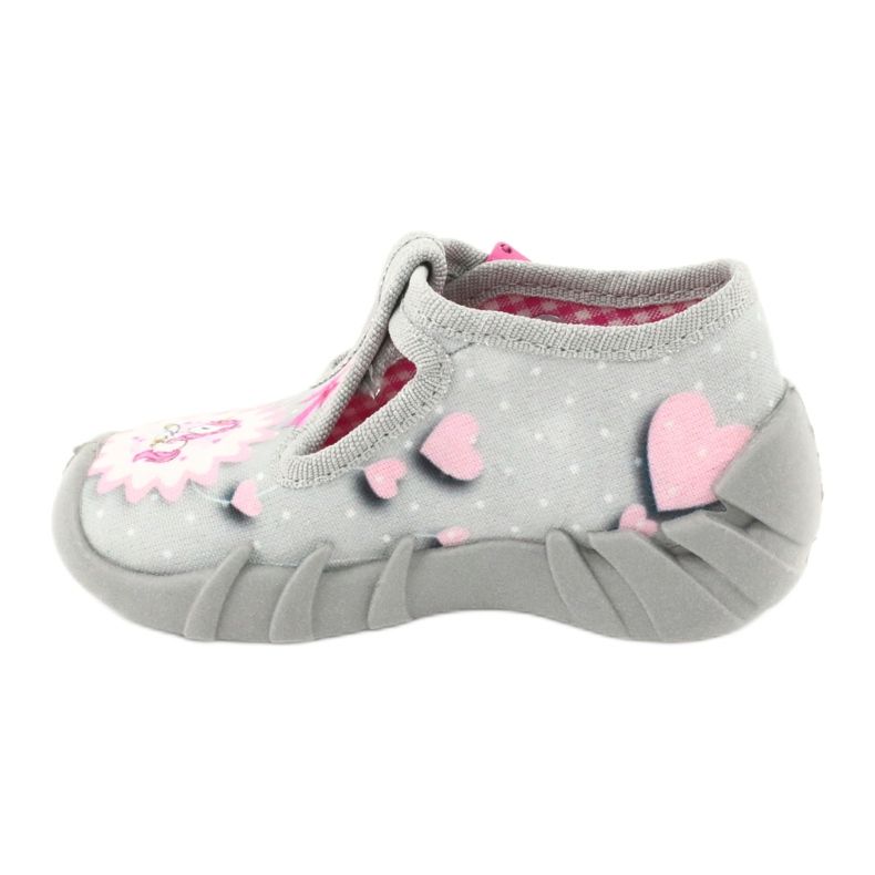 Scarpe per bambini Befado 110P359 bianco rosa grigio 2