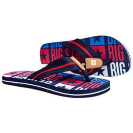 Pantofole da uomo Infradito Big Star Navy Blue FF274A484 blu navy 3