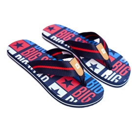 Pantofole da uomo Infradito Big Star Navy Blue FF274A484 blu navy 2
