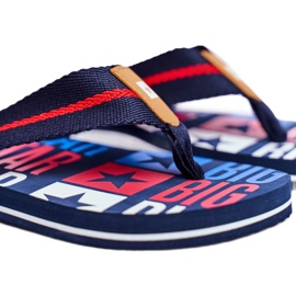 Pantofole da uomo Infradito Big Star Navy Blue FF274A484 blu navy 1