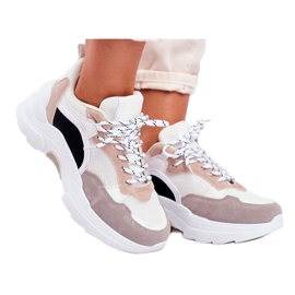 SEA Scarpe Sportive da Donna Sneakers Bianche e Beige Mindanao bianco marrone nero grigio 1
