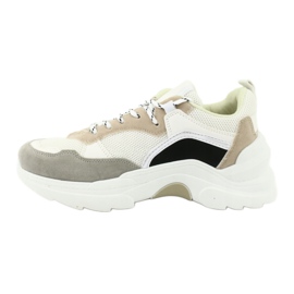 SEA Scarpe Sportive da Donna Sneakers Bianche e Beige Mindanao bianco marrone nero grigio 2