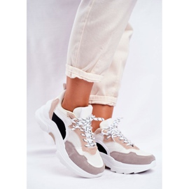 PS1 Scarpe Sportive da Donna Sneakers Bianche e Beige Mindanao bianca 1