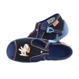 Scarpe per bambini Befado 217P105 blu navy arancia multicolore 5