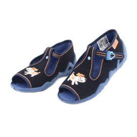 Scarpe per bambini Befado 217P105 blu navy arancia multicolore 3
