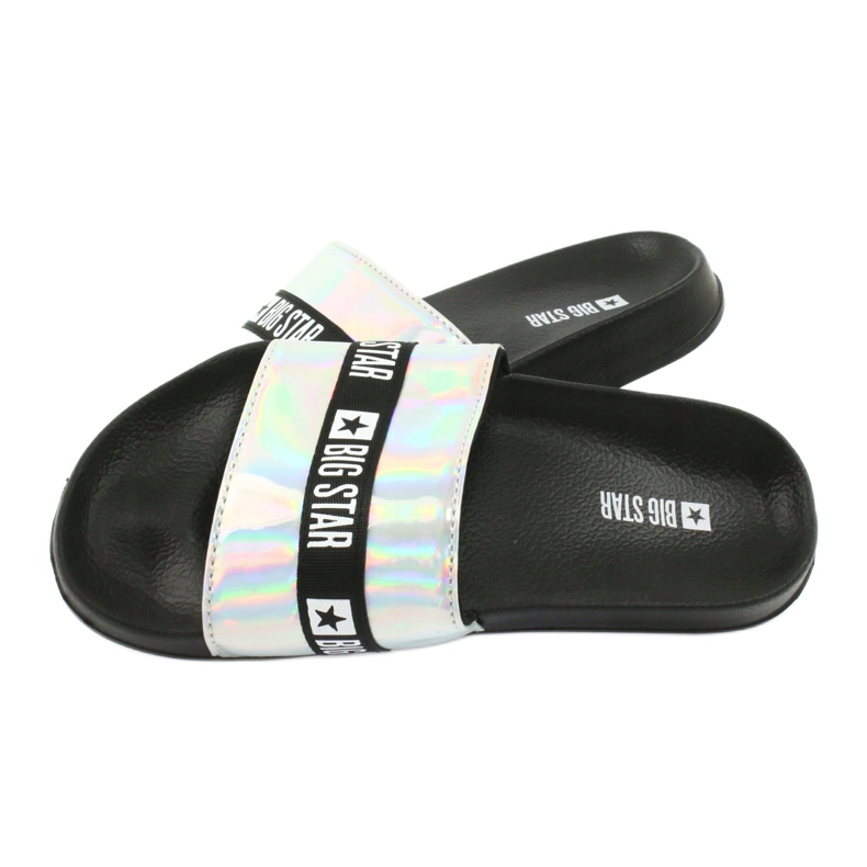 Pantofole da donna HOLO Big Star 274A005 nero grigio 3